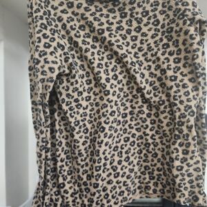 H&M Leopard Print Kids Top - Tan and Black